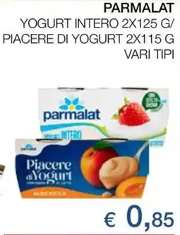Coop Parmalat yogurt intero/ piacere di yogurt offerta