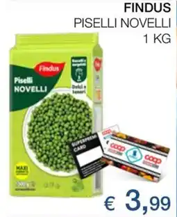 Coop Findus piselli novelli offerta