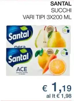 Coop Santal succhi offerta
