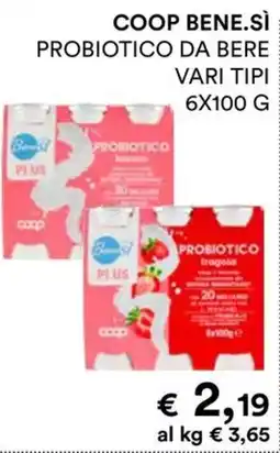 Coop Coop bene.sì probiotico da bere offerta