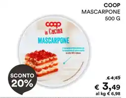 Coop Coop mascarpone offerta