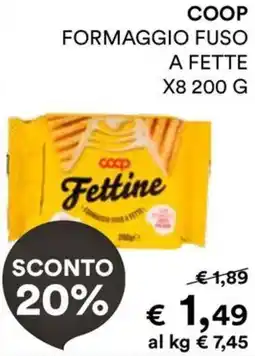 Coop Coop formaggio fuso a fette offerta