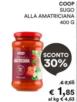 Coop Coop sugo alla amatriciana offerta