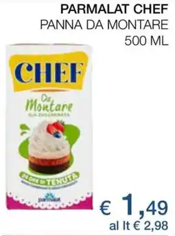 Coop Parmalat chef panna da montare offerta