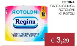 Coop Regina carta igienica rotoloni offerta