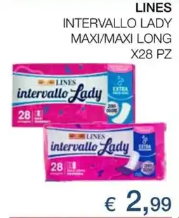 Coop Lines intervallo lady maxi/maxi long offerta