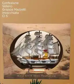 Famila Confezione Veliero Grappa Mazzetti Invecchiata offerta