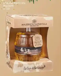 Famila Grappa Barricata Mazzetti offerta