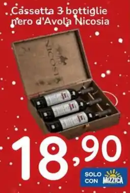 Famila Cassetta 3 bottiglie nero d'Avola Nicosia offerta
