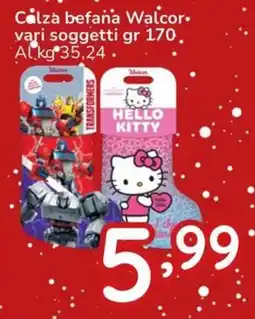 Famila Calza befana Walcor offerta