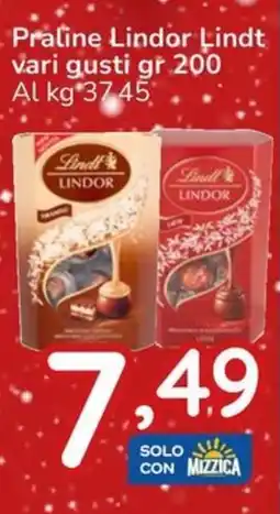 Famila Praline Lindor Lindt offerta