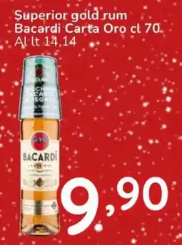 Famila Superior gold rum Bacardi Carta Oro offerta