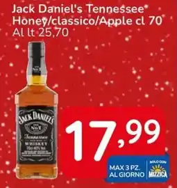 Famila Jack Daniel's Tennessee Honey/classico/Apple offerta