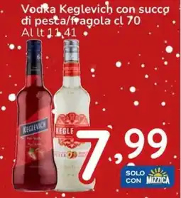 Famila Vodka Keglevich con succo di pesta/fragola offerta
