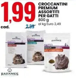 Eurospin Radames croccantini premium assortiti per gatti offerta