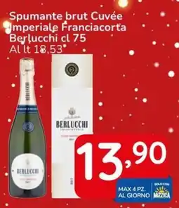 Famila Spumante brut Cuvée Imperiale Franciacorta Berlucchi offerta