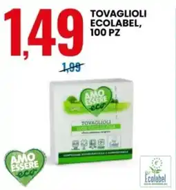 Eurospin Amo essere eco tovaglioli ecolabel offerta
