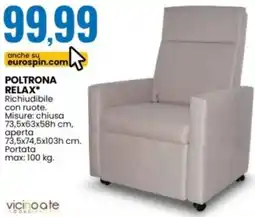 Eurospin Vicino a te poltrona relax offerta