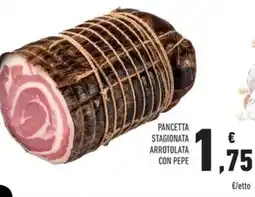 Conad Superstore Pancetta stagionata arrotolata con pepe offerta