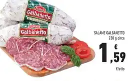 Conad Superstore Salame galbanetto offerta