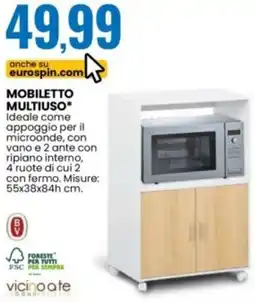 Eurospin Vicino a te mobiletto multiuso offerta