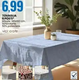 Eurospin Vicino a te tovaglia 6 posti offerta