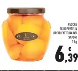 Conad Superstore Pesche sciroppate in orcio FATTORIA DEI SAPORI offerta