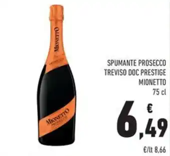 Spumante prosecco treviso doc prestige MIONETTO