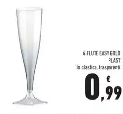 Conad Superstore 6 flute easy gold plast offerta