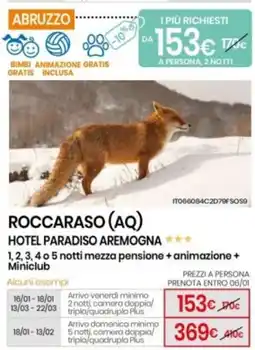 Eurospin Roccaraso (AQ) hotel paradiso aremogna offerta
