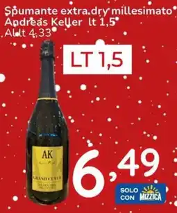 Famila Spumante extra dry millesimato Andreas Keller offerta