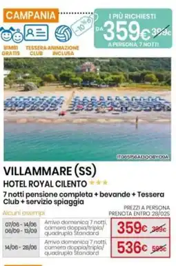 Eurospin Villammare (SS) hotel royal cilento offerta