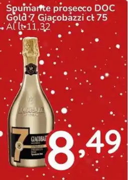 Famila Spumante prosecco DOC Gold 7 Giacobazzi offerta