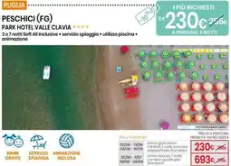 Eurospin Peschici (FG) park hotel valle clavia offerta