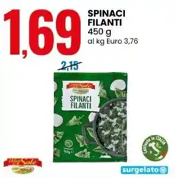 Eurospin Spinaci filanti offerta