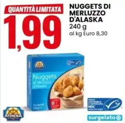 Eurospin Athena nuggets di merluzzo d'alaska offerta