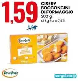 Eurospin Variagusto cisery bocconcini di formaggio offerta