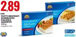 Eurospin Athena filetti gratinati di merluzzo d'alaska offerta