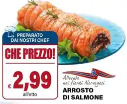 Il Gigante Allevato nei fiordi norvegesi arrosto di salmone offerta