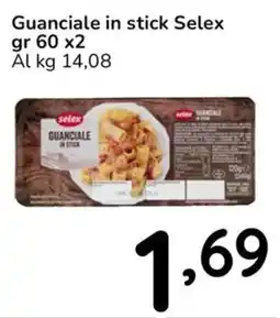 Famila Guanciale in stick Selex offerta