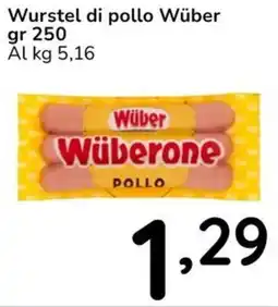 Famila Wurstel di pollo Wüber offerta