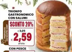 Il Gigante Trionfo gastronomico con salumi offerta
