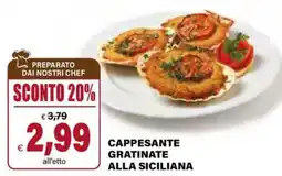 Il Gigante Cappesante gratinate alla siciliana offerta