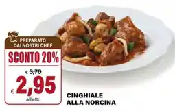 Il Gigante Cinghiale alla norcina offerta