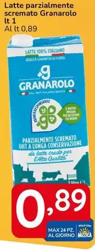 Famila Latte parzialmente scremato Granarolo offerta