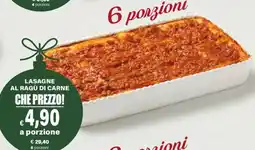 Il Gigante Lasagne al ragù di carne offerta