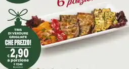 Il Gigante Tris di verdure grigliate offerta