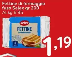 Famila Fettine di formaggio fuso Selex offerta