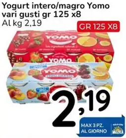 Famila Yogurt intero/magro Yomo offerta
