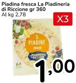 Famila Piadina fresca La Piadineria di Riccione offerta